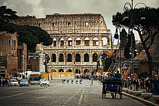 罗马,五月,街道,风景,罗马角斗场,意大利,排列,世界,第三,欧盟,流行,旅游,魅力