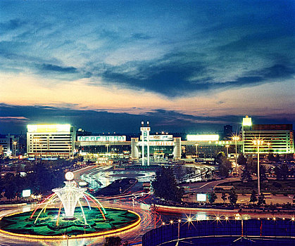 夜晚,場景,武漢,城市