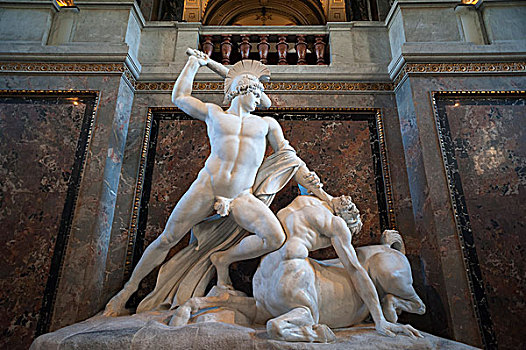 大理石,雕塑,失败,1875年,楼梯,博物馆,艺术,历史,1891年,维也纳,奥地利,欧洲