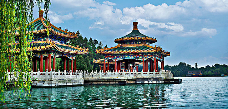北京北海公园五龙亭