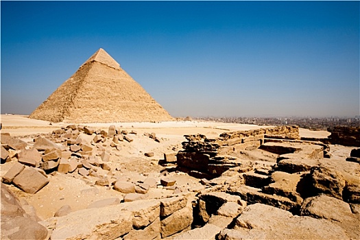金字塔,开罗,城市,边缘,丧葬,庙宇