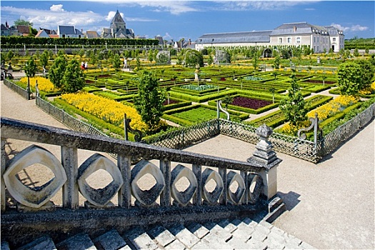 维朗德里城堡,花园,卢瓦尔河,中心,法国