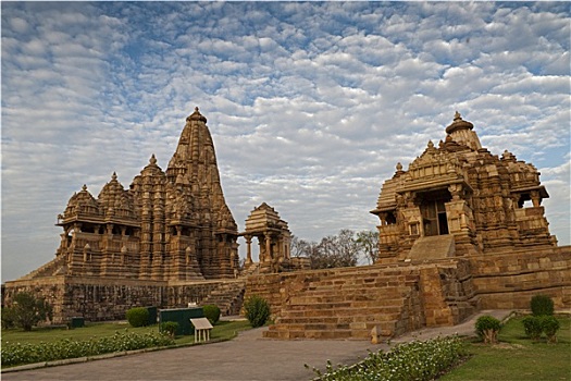 庙宇,湿婆神,左边,西部,克久拉霍,印度,世界遗产,流行,世界,旅游