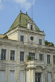 俄罗斯一条街,俄,6,1达里尼市政厅旧址,这是一座俄国19世纪中叶以后常见的古典建筑,辽宁大连