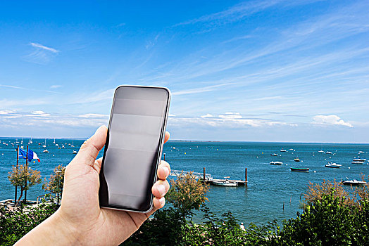 手机,蓝色海洋