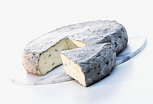 法国,蓝纹奶酪,大理石,案板