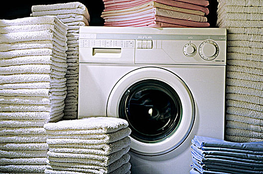 洗衣机,毛巾