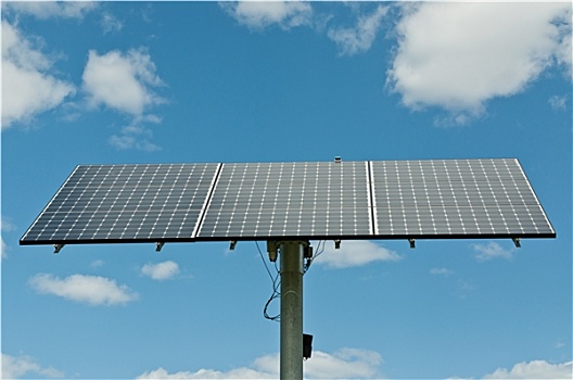 光电,太阳能电池板,排列,再生能源