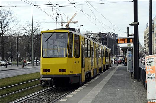 有轨电车,中心,柏林,德国,欧洲
