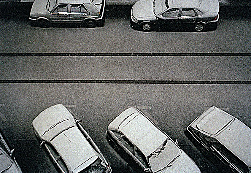 汽车,积雪,街道