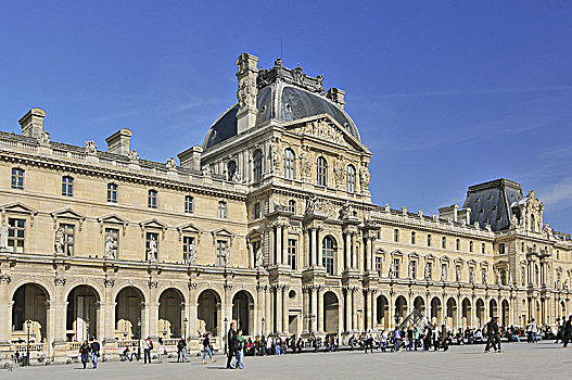 游人,户外,卢浮宫,画廊,博物馆,巴黎,法国