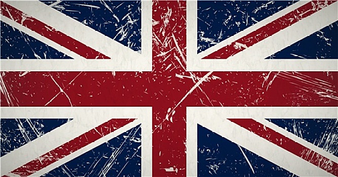 低劣,旗帜,英国