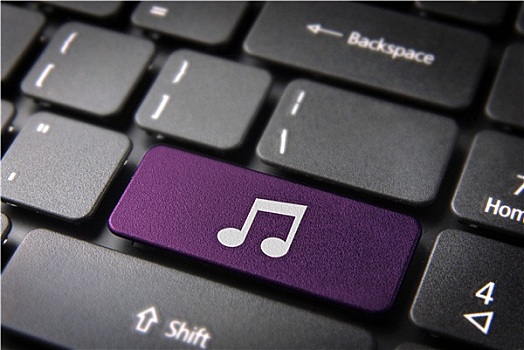 紫色,音符,键盘,按键,娱乐,背景