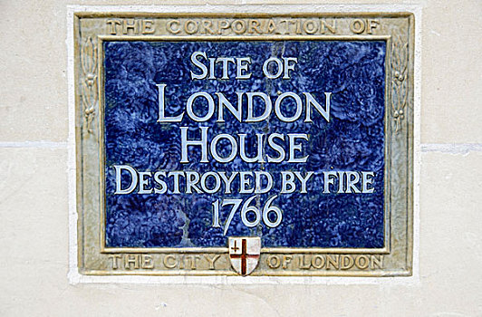 蓝色,牌匾,标记,场所,伦敦,房子,街道