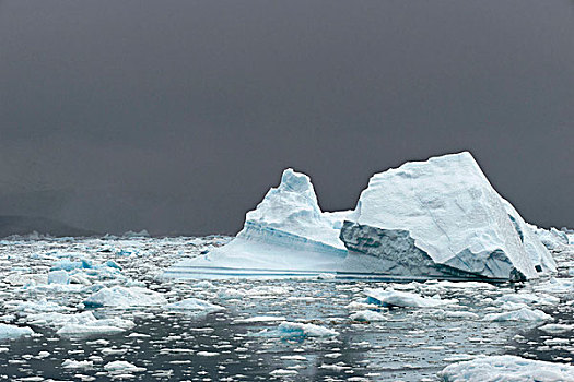 冰山,约翰,峡湾,格陵兰东部,格陵兰