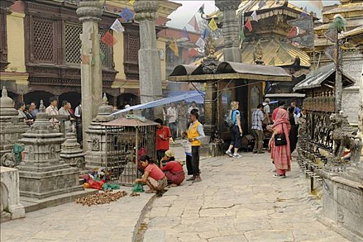 寺庙,加德满都,尼泊尔