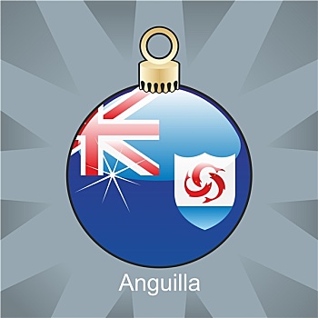 安圭拉,旗帜,圣诞节,形状