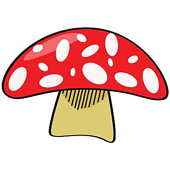 卡通,蘑菇