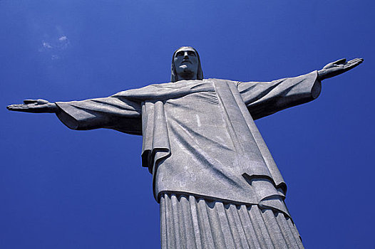 巴西,里约热内卢,耶稣山,救世主,特写
