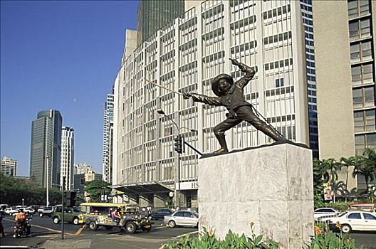 雕塑,马卡蒂,马尼拉,菲律宾