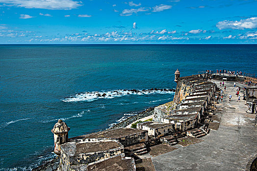 世界遗产,景象,城堡,圣费利佩,圣胡安,波多黎各,加勒比