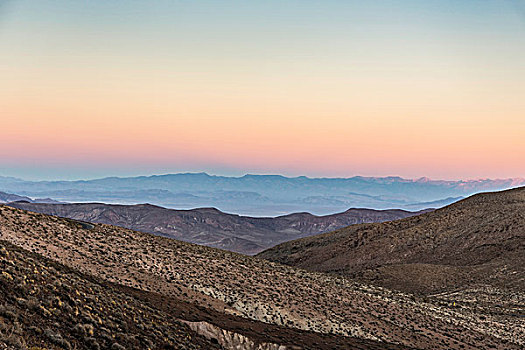 风景,日落,死亡谷国家公园,加利福尼亚,美国