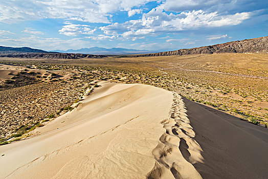 唱,沙丘,国家公园,阿拉木图,区域,哈萨克斯坦,亚洲