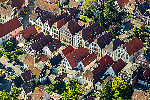 历史,半木结构房屋,连栋房屋,地区,城镇,北莱茵威斯特伐利亚,德国