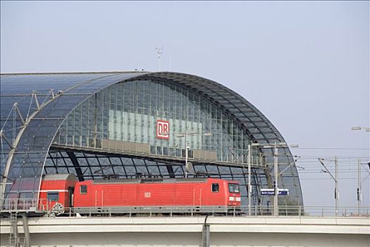 柏林,中央车站,列车,德国