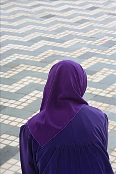 马来西亚,雪兰莪州,清真寺,穆斯林,女人