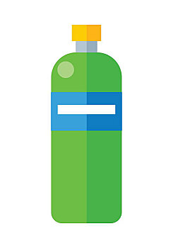 绿色,塑料瓶,插画,瓶子,矿泉水,象征,零售店,简单,绘画,隔绝,矢量,白色背景,背景