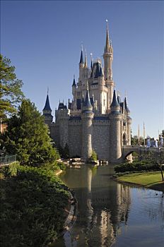 城堡,魔法王国,迪斯尼世界,佛罗里达,美国