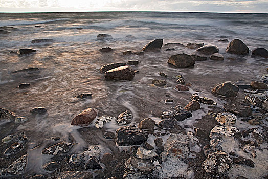 石头,波罗的海,海滩,岛屿,费马恩岛,石荷州,德国北部,德国