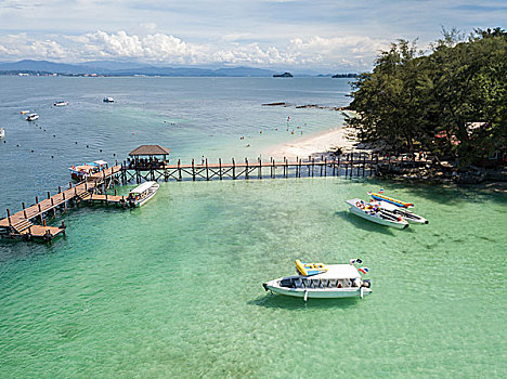 马来西亚沙巴州海岛风景