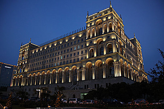 建筑,现代,街道,夜景,街景