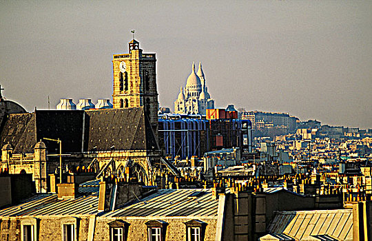 法国,巴黎,蓬皮杜中心,大教堂