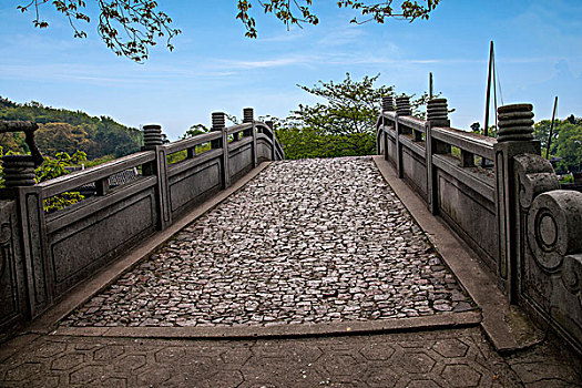 无锡太湖鼋头渚石桥与桥面