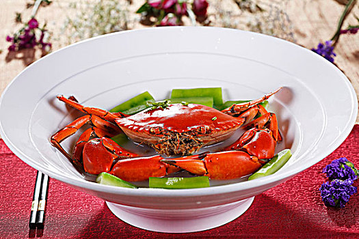 中餐菜品大闸蟹