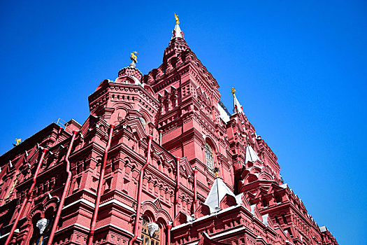 莫斯科红场,红色建筑,欧式建筑
