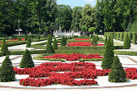 城堡,公园,华沙,波兰