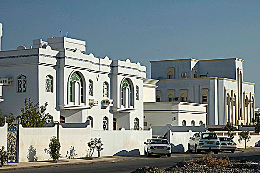 阿曼苏丹国,白色,房子