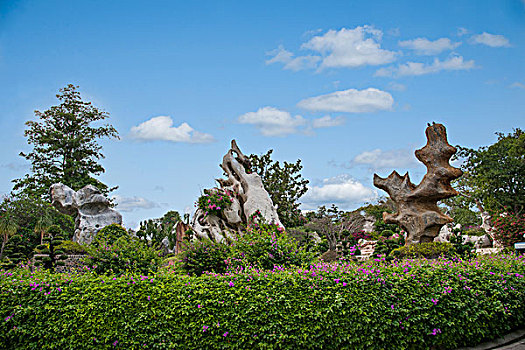 泰国芭堤雅百万年化石园林