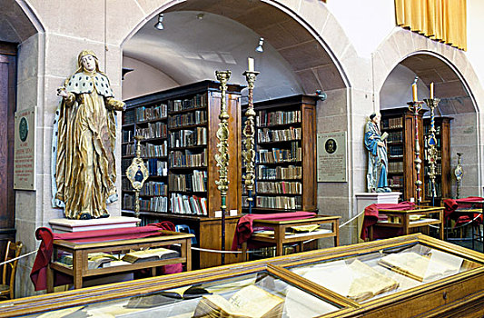图书馆,著名,阿尔萨斯,法国,欧洲