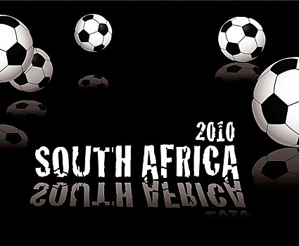 足球,概念,南非,反射
