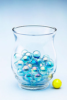 弹球,玻璃花瓶