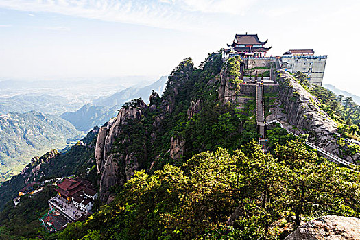 九华山景区天台寺风光