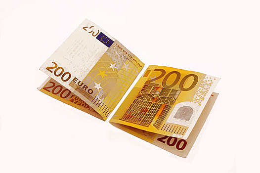 扣像,200欧元,钞票,德国,欧洲