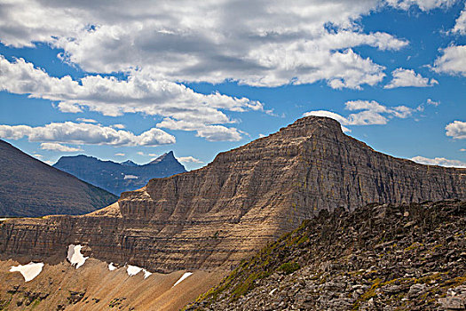 分开,顶峰,冰川国家公园,蒙大拿,美国