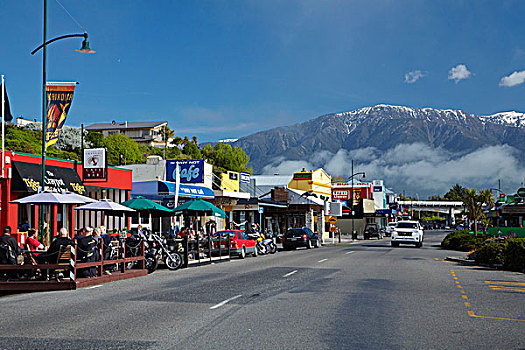 城镇,山脉,马尔伯勒,南岛,新西兰