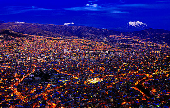 蓝色,钟点,山峦,玻利维亚,南美